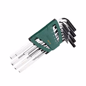 世达 10件加长内六角扳手组套2-10mm；09110