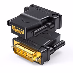绿联（UGREEN）DVI公转HDMI母转接头 DVI24+1/DVI-D转HDMI高清转换线 支持PS4笔记本电脑显卡接显示器20124