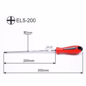 田岛 软胶小柄十字形螺丝批PH1X200mm；EL5-200(+)