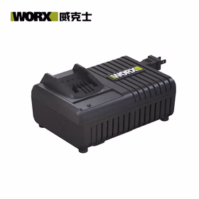 威克士20伏锂电快充充电器WA3922绿色大脚板充电器（闪充)