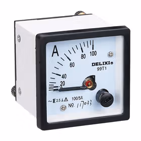 德力西电气 模拟指示电测量仪表；99T1 电流表 300/5 过载2倍