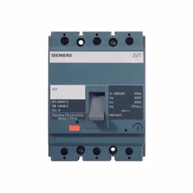 西门子 塑壳断路器 极数3P 额定电流315A 额定极限分断能力35kA 脱扣器类型TMF；3VT400 N315 TMF F/3P