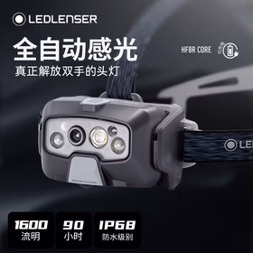 莱德雷神HF8R强光头灯检修巡逻灯自动调光变焦户外超亮超长续航