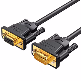 绿联UGREEN DB9串口线 20146 2m RS232线公对母延长线