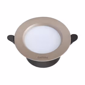 飞利浦（PHILIPS）品O LED金属筒灯(金) 3.5W 6500K  D75