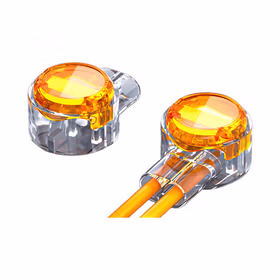 山泽(SAMZHE) 接线端子 K2工程专用电话线网线接线头连接器 K2双刀双线接线器100个/袋 新包装 PT-09