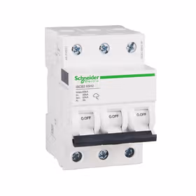 施耐德万高 SPD专用后备保护装置；iSCB2 40H2 3P