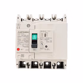 三菱电机 塑壳漏电保护断路器；NV125-SV 4P 100A 200-440V 1.2.500MA CE