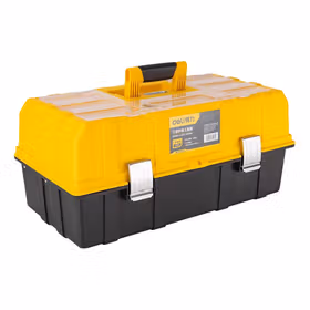 得力 折叠工具箱三层   17寸三层；DL432117