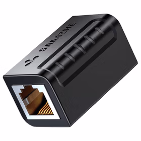 山泽(SAMZHE) 网络直通头RJ45网线连接器对接头8P8C直通 黑色；SZ-ZTH1010