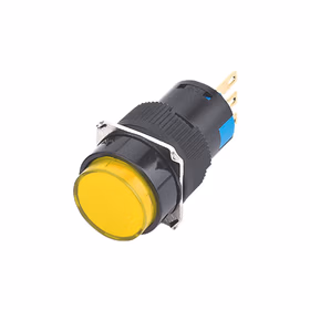 正泰 带灯自复平钮；NP6-11D/Y 黄 220V LED