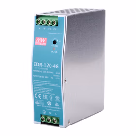 明纬 120W工业用DIN导轨型单组输出,20台/箱；EDR-120-48