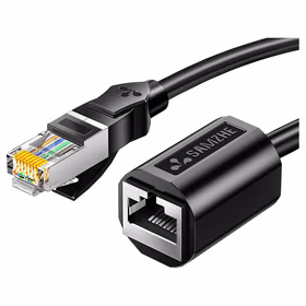 山泽(SAMZHE) 网线延长线RJ45电脑网络宽带延长接头6类铜公对母连接线网络连接器；605YC 0.5米