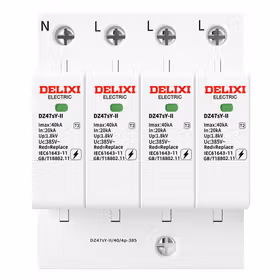 德力西电气 电涌保护器 DZ47sY-II 20kA 4P 385V；DZ47SY2204