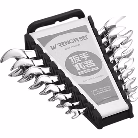 绿林（GREENER）双开口扳手工具套装呆扳手套装工具8件6mm-23mm固定汽车修理