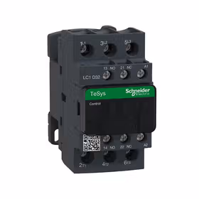施耐德电气 进口TeSys D系列三极交流接触器,32A,480V,50/60Hz；LC1D32T7