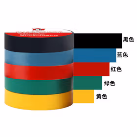 德力西电气 PVC电工/电气胶带；10米 黑红绿蓝黄各60卷；PVCPT0151710M