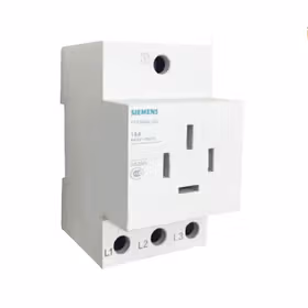 西门子 ET-5SY国产 模块化插座输出端口,3P+E,440V,16A,3MW,遵照英国标准,用于安装在配电板里；5TE68063CC