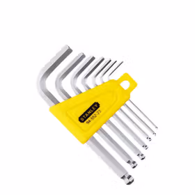 史丹利 7件套英制短柄球头内六角扳手1/16"-1/4"；94-552