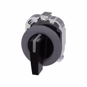 西门子 转换开关30mm,金属亚光,黑色,旋钮开关,长柄,锁定,；3SU10622EL100AA0