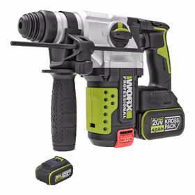 威克士20V无刷充电电锤冲击钻WU389S(4.0双电)打混凝土锂电池电镐电钻