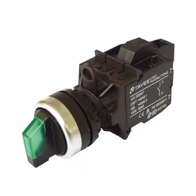 上海天逸电器 圆形二位置旋钮,绿色,带灯；LA42XD29-22/DC24V/G(H)