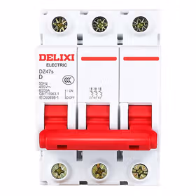 德力西电气 微型断路器；DZ47s D型 3P 10A