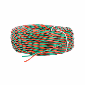 起帆 RVS双绞线；RVS-300/300V-2X4  红色+绿色；100米/卷；