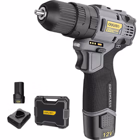 得力 家装级 12V 28N.m 无刷锂电冲击钻(灰)；DL-CZ12-S1A1(一电一充)