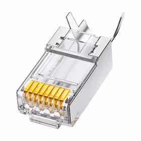 绿联UGREEN 超六类RJ45水晶头 70316 镀金 10个/袋