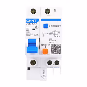 正泰 剩余电流动作断路器；NXBLE-32 1P+N D6 30mA 6kA