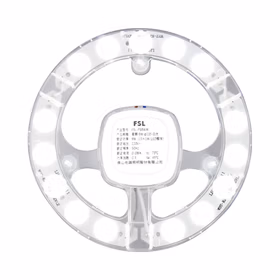 佛山照明（FSL）led灯芯替换磁吸灯盘贴片改造灯板节能圆形模组 9W/正白光 &phi;135mm 含接线柱