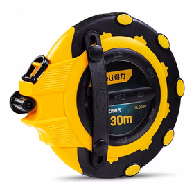 得力 盒式皮卷尺三倍速   30mx14.5mm；DL9930