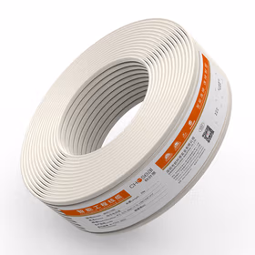 秋叶原（CHOSEAL）2芯单股圆型电话线 工程家装办公室语音电话座机安装布线 100米 QS2303T100S