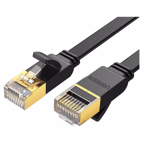 绿联UGREEN 7类铜扁平网线 11261 2米 黑色