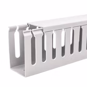 稳不落/WBO 灰色环保开口宽齿线槽65*33mm 100米/箱,2米/根