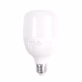 佛山照明（FSL）led灯泡E27螺口商用物业工厂车间仓库大功率超亮照明节能灯泡柱形泡20W白光 (6500K)