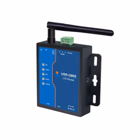 有人物联网高性价比4G工业路由器体积小巧双网口RS485串口免插卡全网通USR-G805p