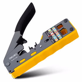 得力 台式网络钳压接七类   6/8P；DL381768T