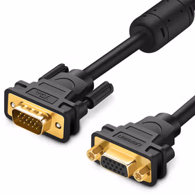 绿联UGREEN VGA延长线 30742 3+6 工程级VGA公对母高清连接线 1米/根