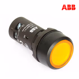 ABB CP2平头自锁型按钮(带灯型),黄色；CP2-13Y-10