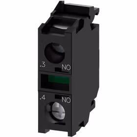 西门子 触点模块带1个开关元件,1S,螺栓型端子连接,用于前面板安装,；3SU14001AA101BA0