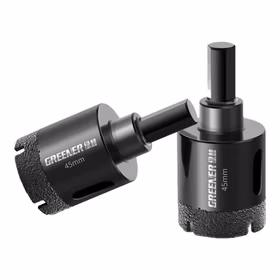 绿林（GREENER）瓷砖开孔器锯齿干打钻头岩板大理石开孔钻头金刚石钎焊瓷砖钻头