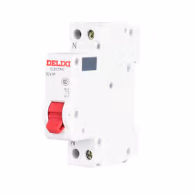 德力西电气 &ldquo;相线＋中性线&rdquo;小型断路器；DZ47P 1P+N C 16A