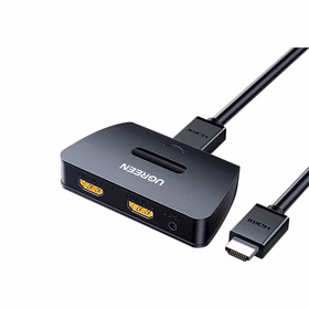 绿联UGREEN HDMI分配器一进二出 40207 黑色