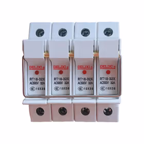 德力西电气 圆筒形帽熔断器带灯底座；RT18-32X 4P 座