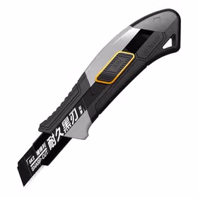 得力 SK2铝合金包胶美工刀   18mm；DL4256