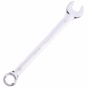 得力 镜面两用扳手铬钒钢   19mm；DL33119