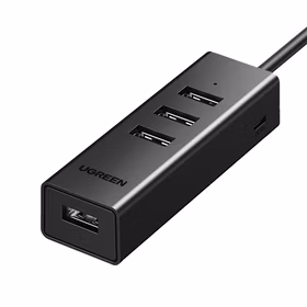 绿联UGREEN USB2.0转4口HUB分线器 80886 1.5米