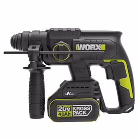 威克士20V无刷充电电锤冲击钻WU387(4.0双电)锂电池电镐电钻打混凝土